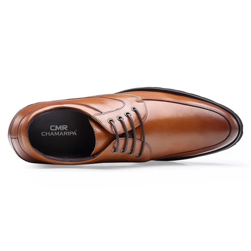 12 CM / 4.72 Inches Taller - CMR CHAMARIPA Elevator Dress Shoes For Men Heel Lift Shoes