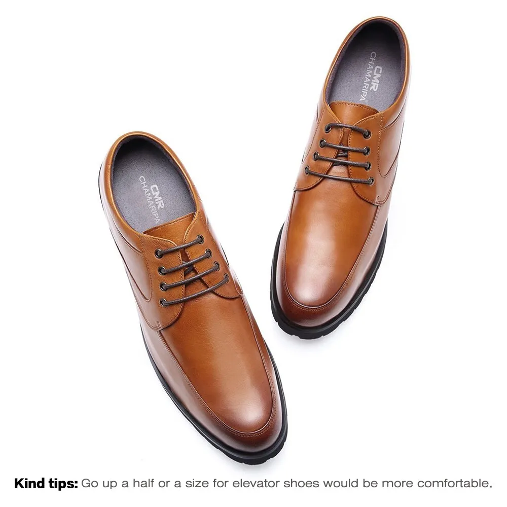 12 CM / 4.72 Inches Taller - CMR CHAMARIPA Elevator Dress Shoes For Men Heel Lift Shoes
