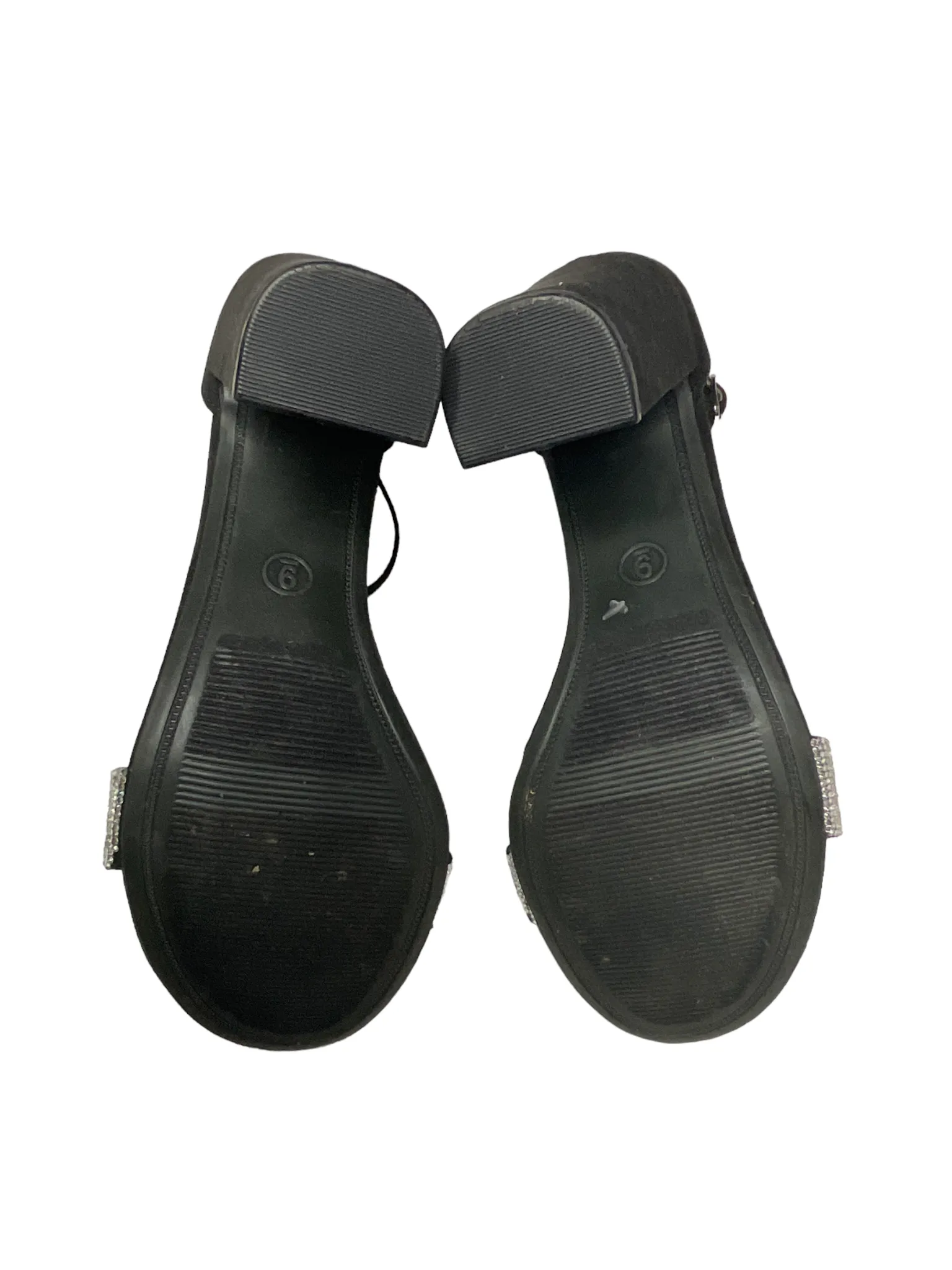 A New Day Sexy Black Buckle Sal Matte Heels Women's (Size: 9) 17730