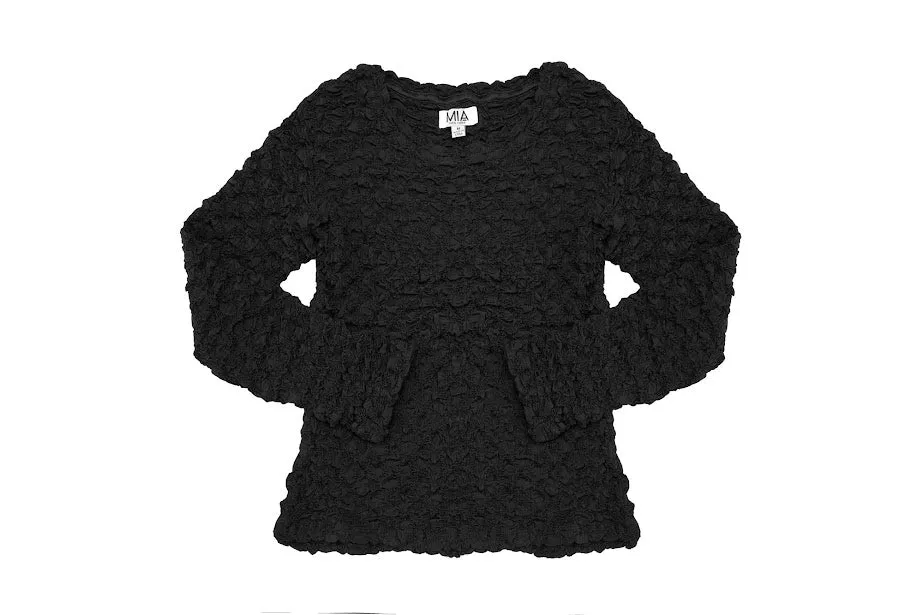 Black Popcorn Top