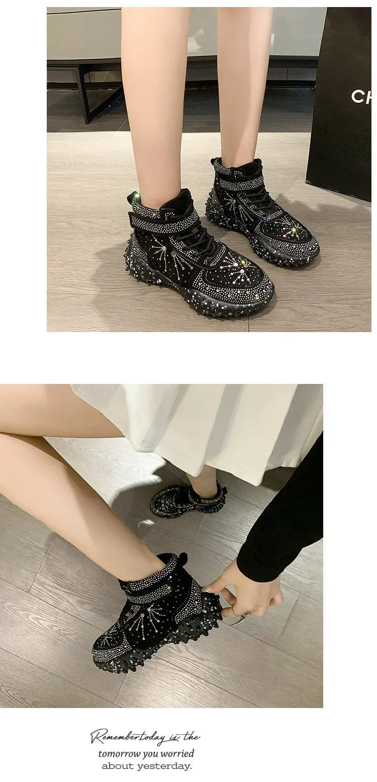 Bling Rhinestones Casual Sneakers