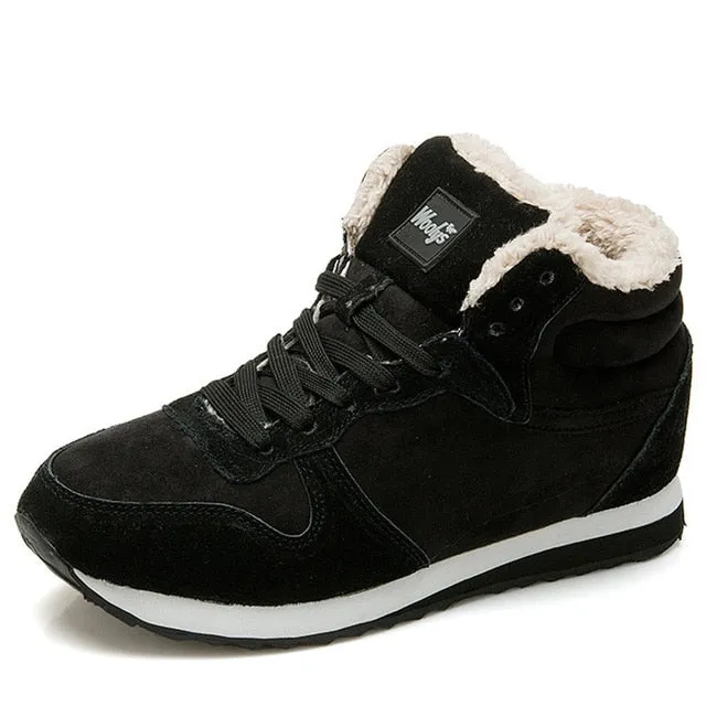 Boots Men Fashion Fur Flock REETENE