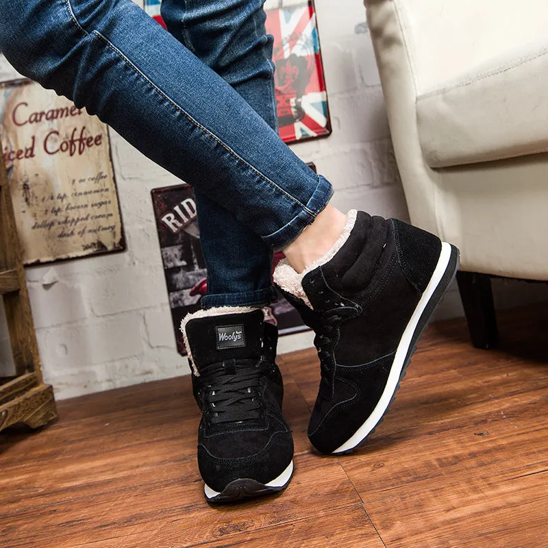 Boots Men Fashion Fur Flock REETENE
