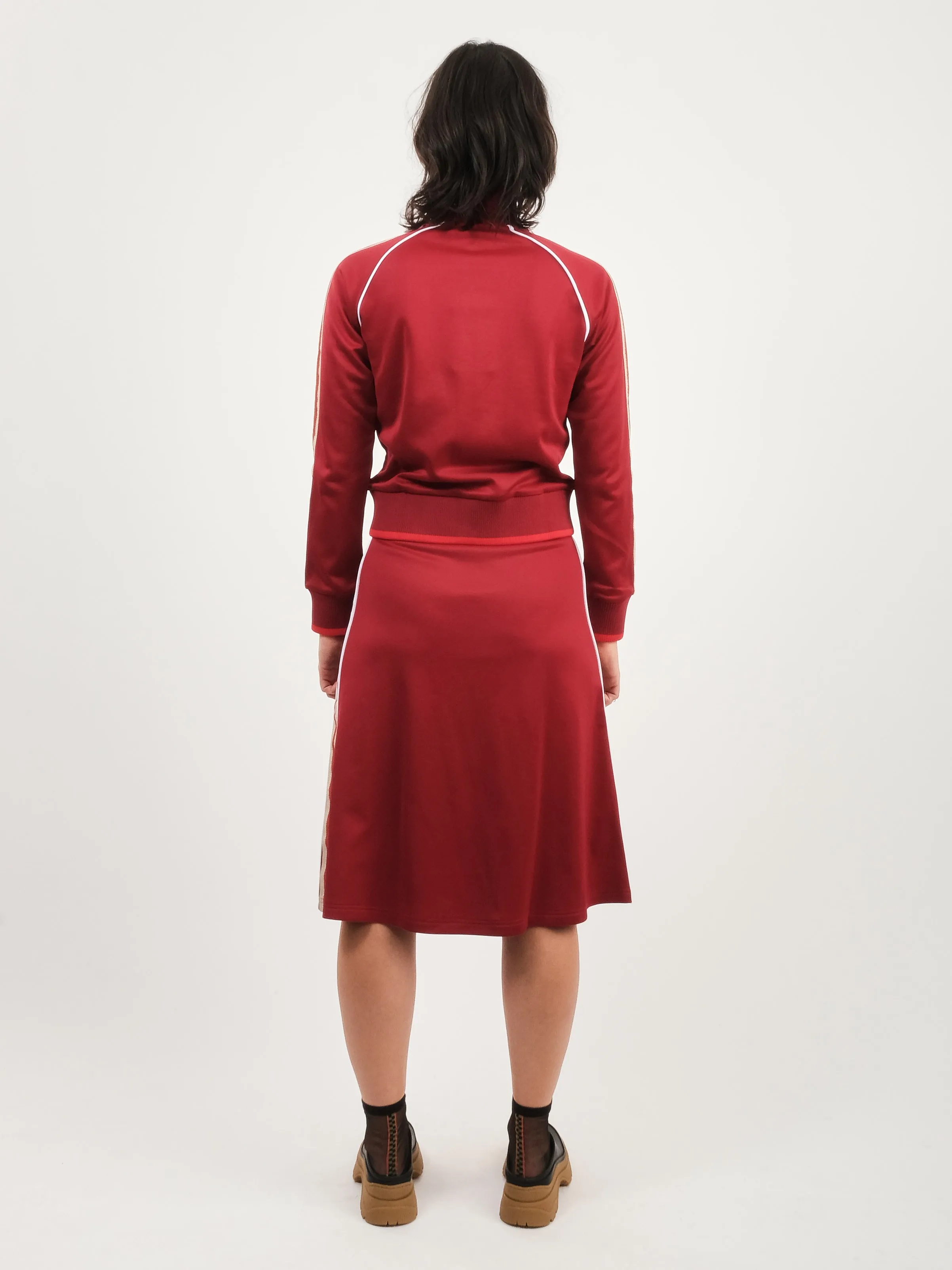 Burgundy Shine Track Top