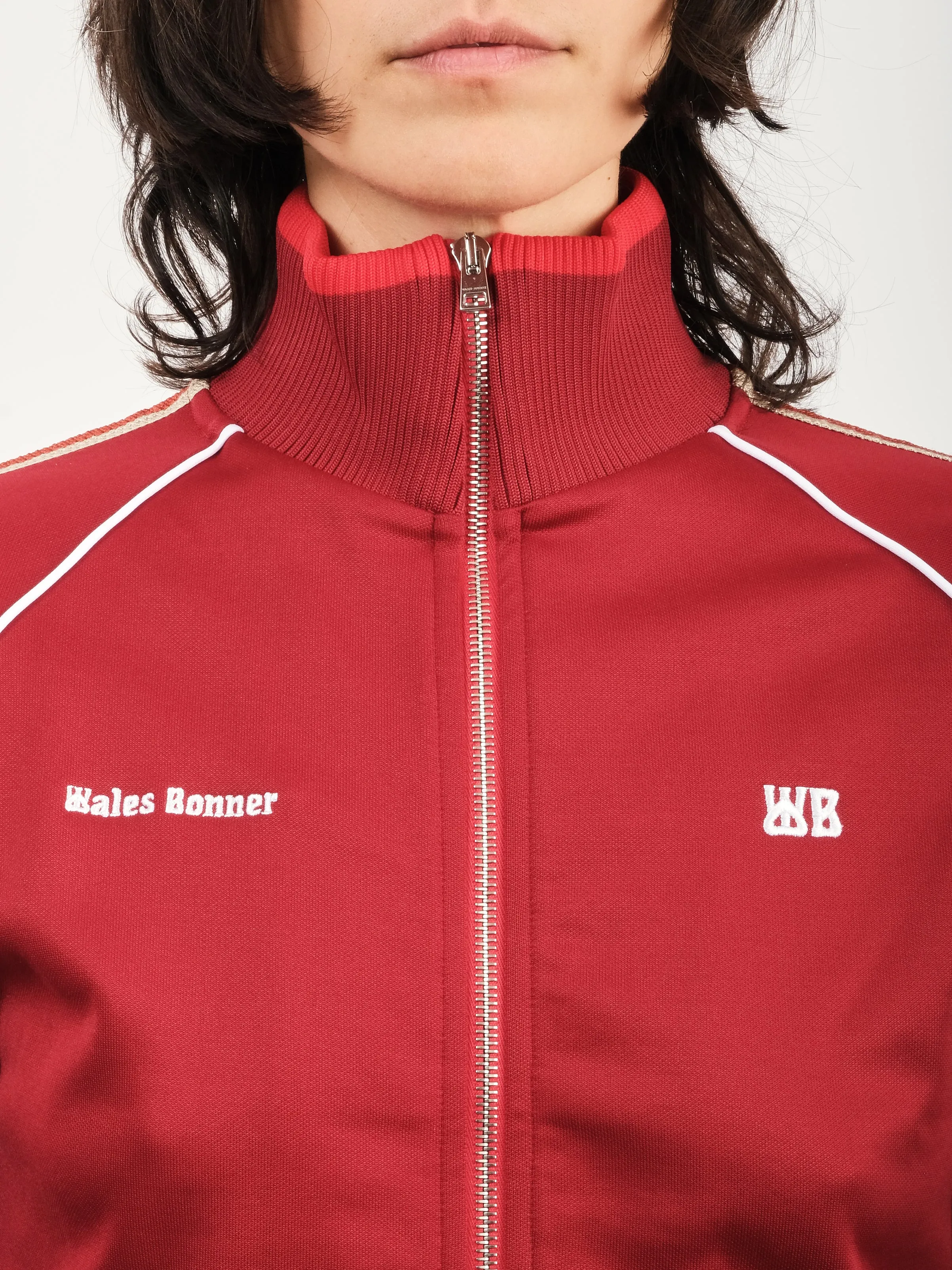 Burgundy Shine Track Top