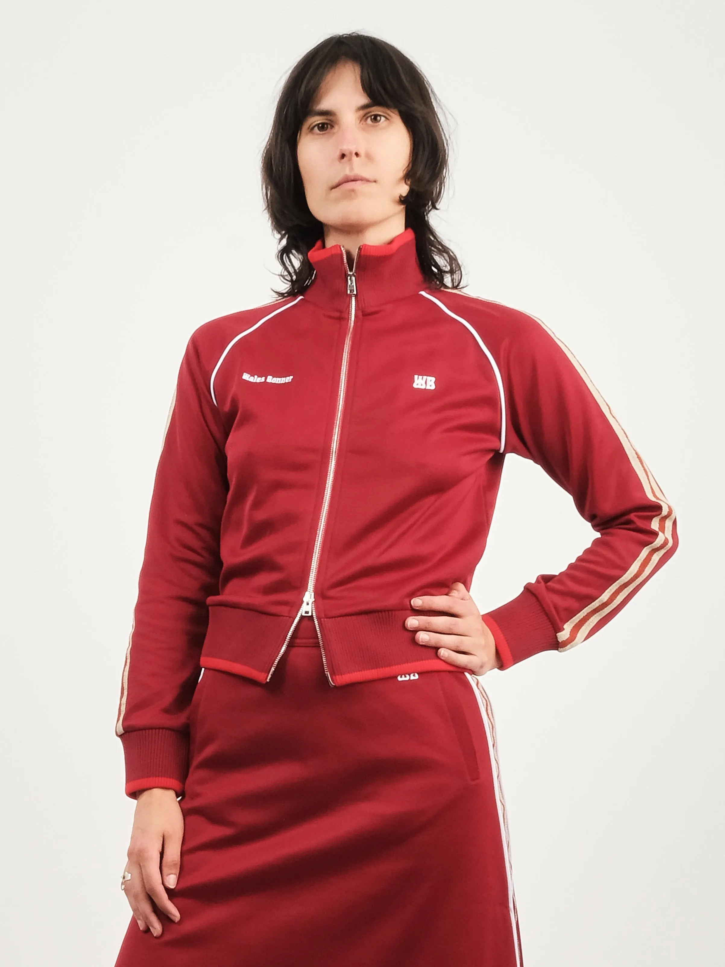 Burgundy Shine Track Top