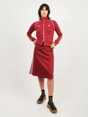 Burgundy Shine Track Top
