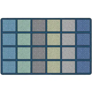 Calming Happy Squares Seating Rug