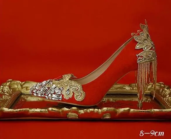 Chinese Wedding Red Bridal Shoes - 1875