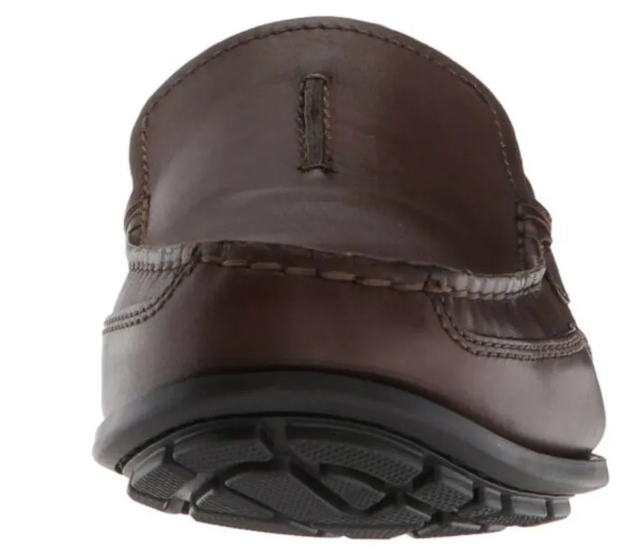 Clarks - #33159 - DARK BROWN LOAFER SLIP ON Leather Shoes BENERO RACE