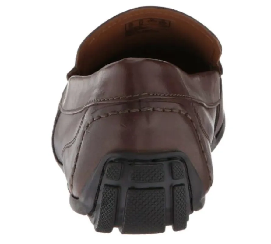 Clarks - #33159 - DARK BROWN LOAFER SLIP ON Leather Shoes BENERO RACE