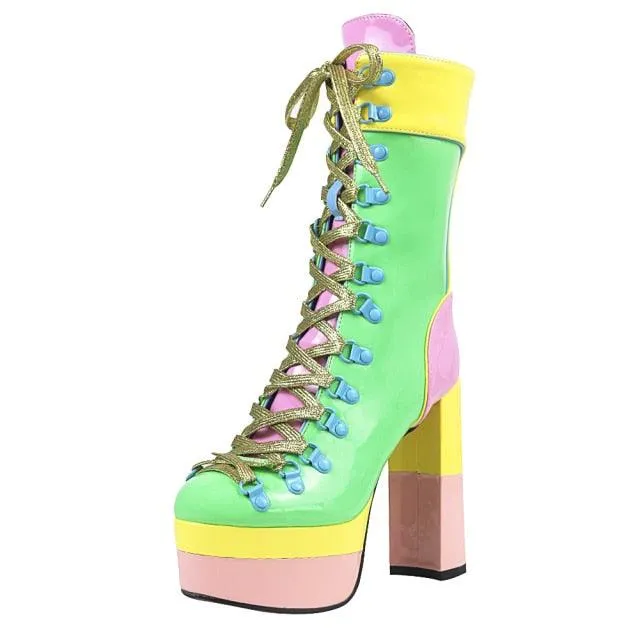 Cupcake Vibes Platform Ankle Boots