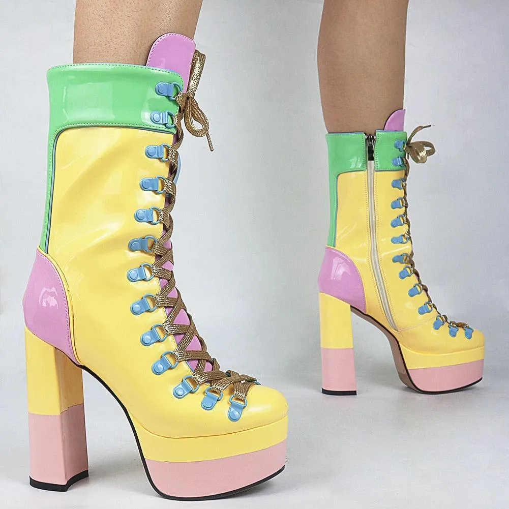 Cupcake Vibes Platform Ankle Boots