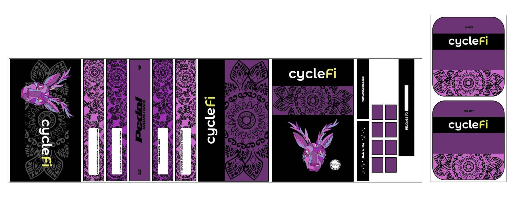 CycleFi 2022 RACEDAY BAG™ Purple