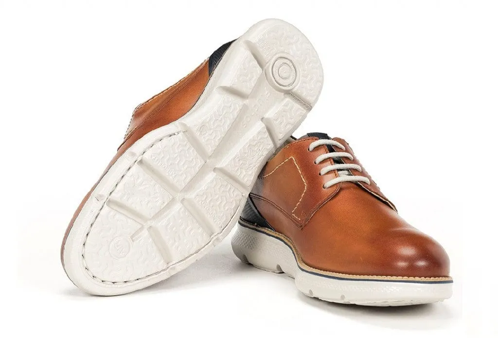 Fluchos Men's William Lace Up Shoes- Habana Cuero