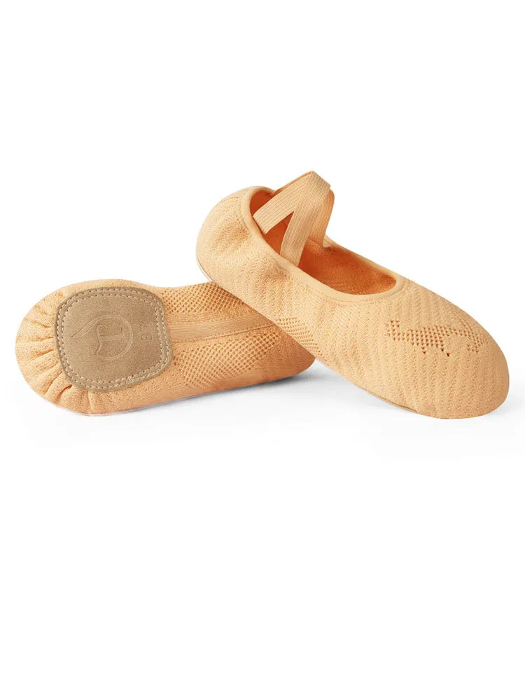 Frenulum-free Cat Claw Ballet Shoes Flying Woven Soft Sole Training Shoes