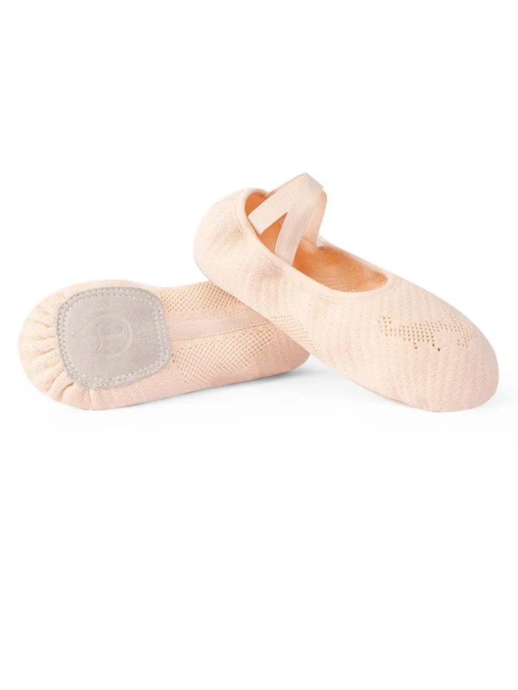 Frenulum-free Cat Claw Ballet Shoes Flying Woven Soft Sole Training Shoes