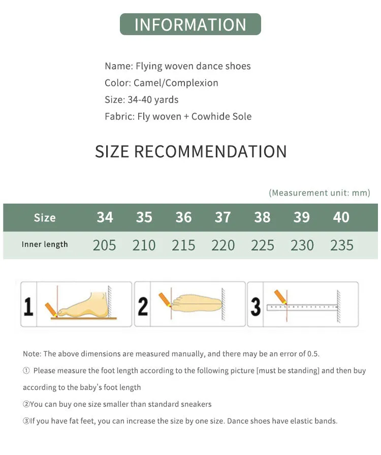 Frenulum-free Cat Claw Ballet Shoes Flying Woven Soft Sole Training Shoes