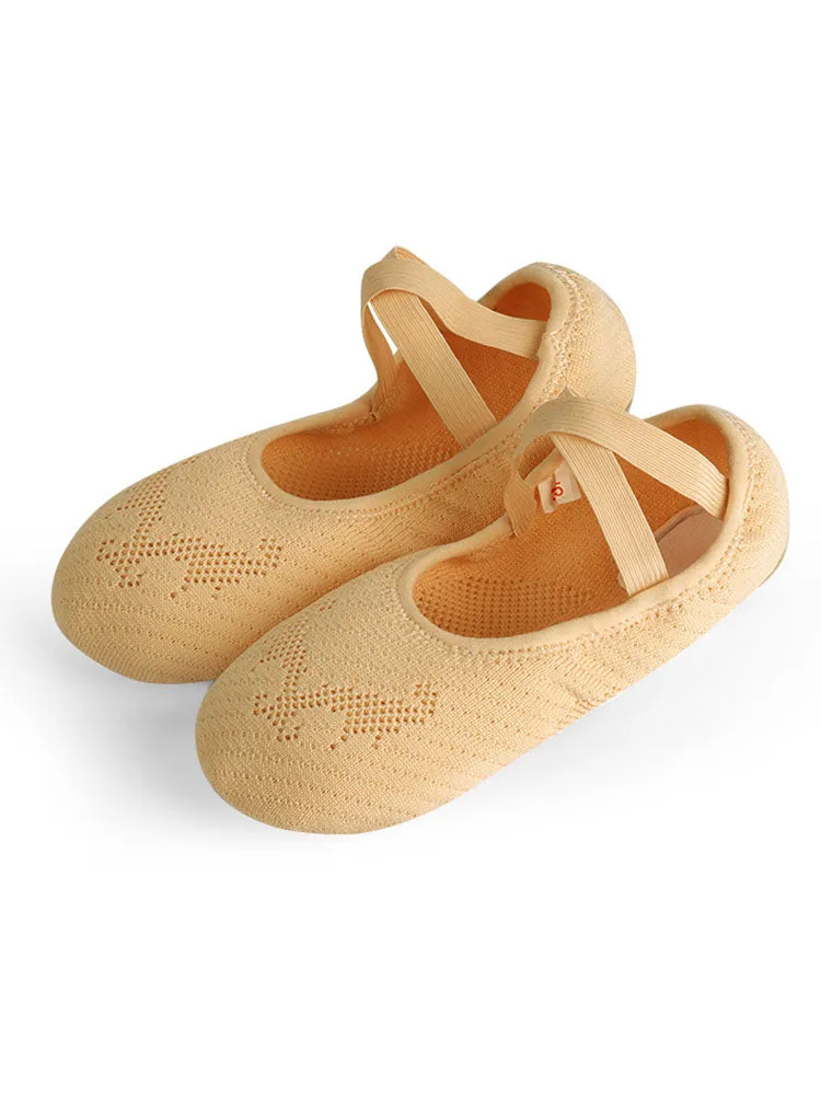 Frenulum-free Cat Claw Ballet Shoes Flying Woven Soft Sole Training Shoes