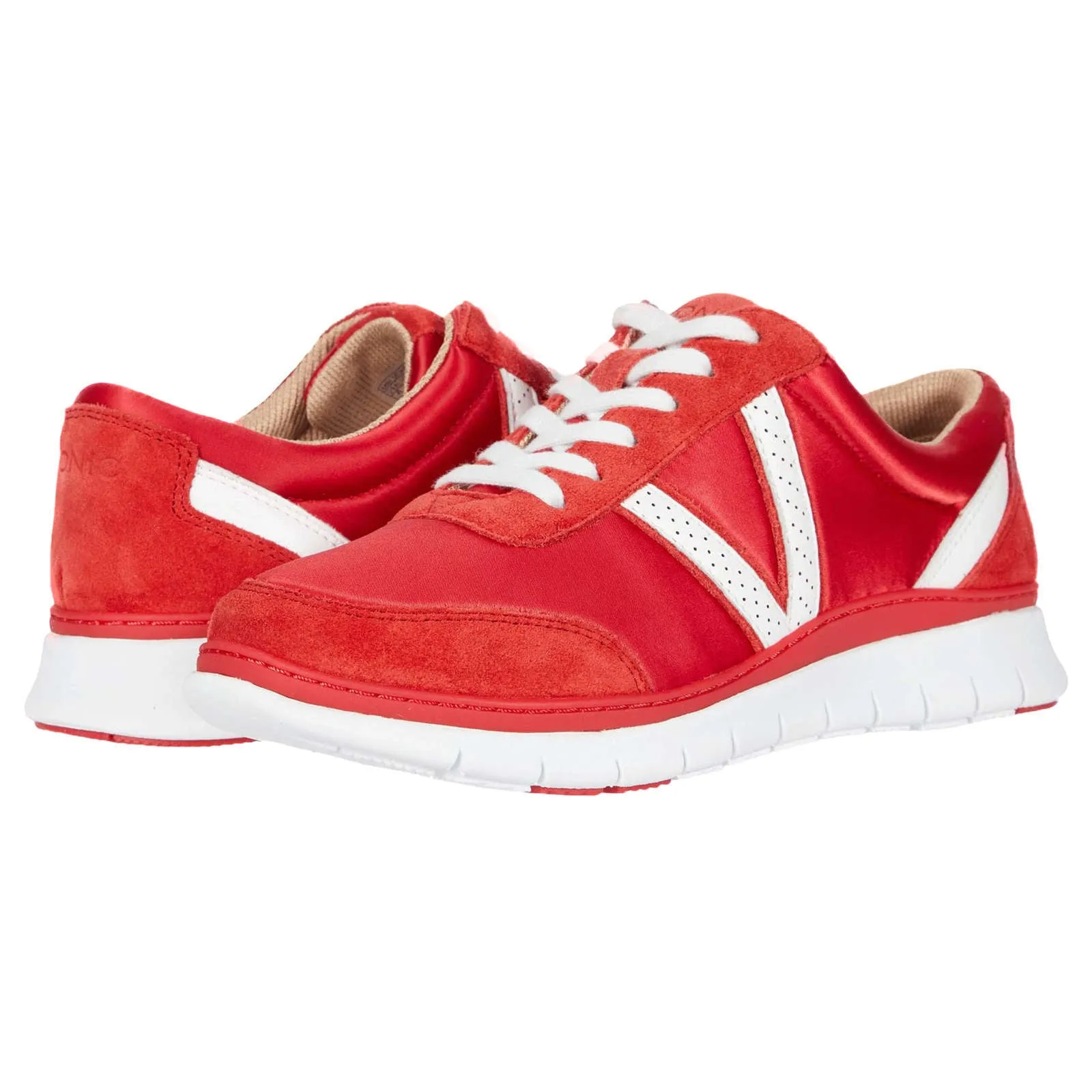 Fresh Nana Satin Leather Textile Women's Low Top Trainers