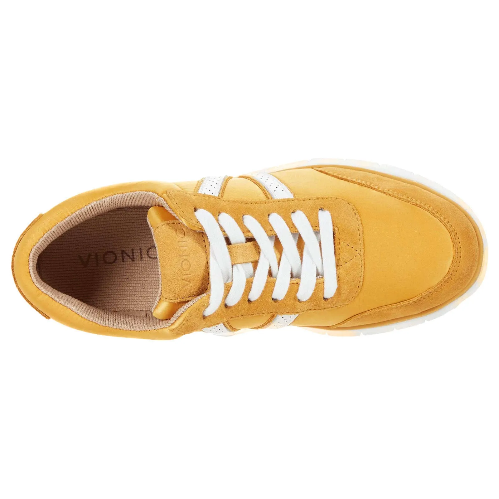 Fresh Nana Satin Leather Textile Women's Low Top Trainers