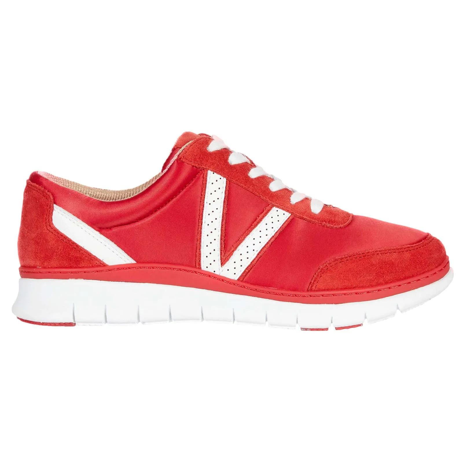 Fresh Nana Satin Leather Textile Women's Low Top Trainers