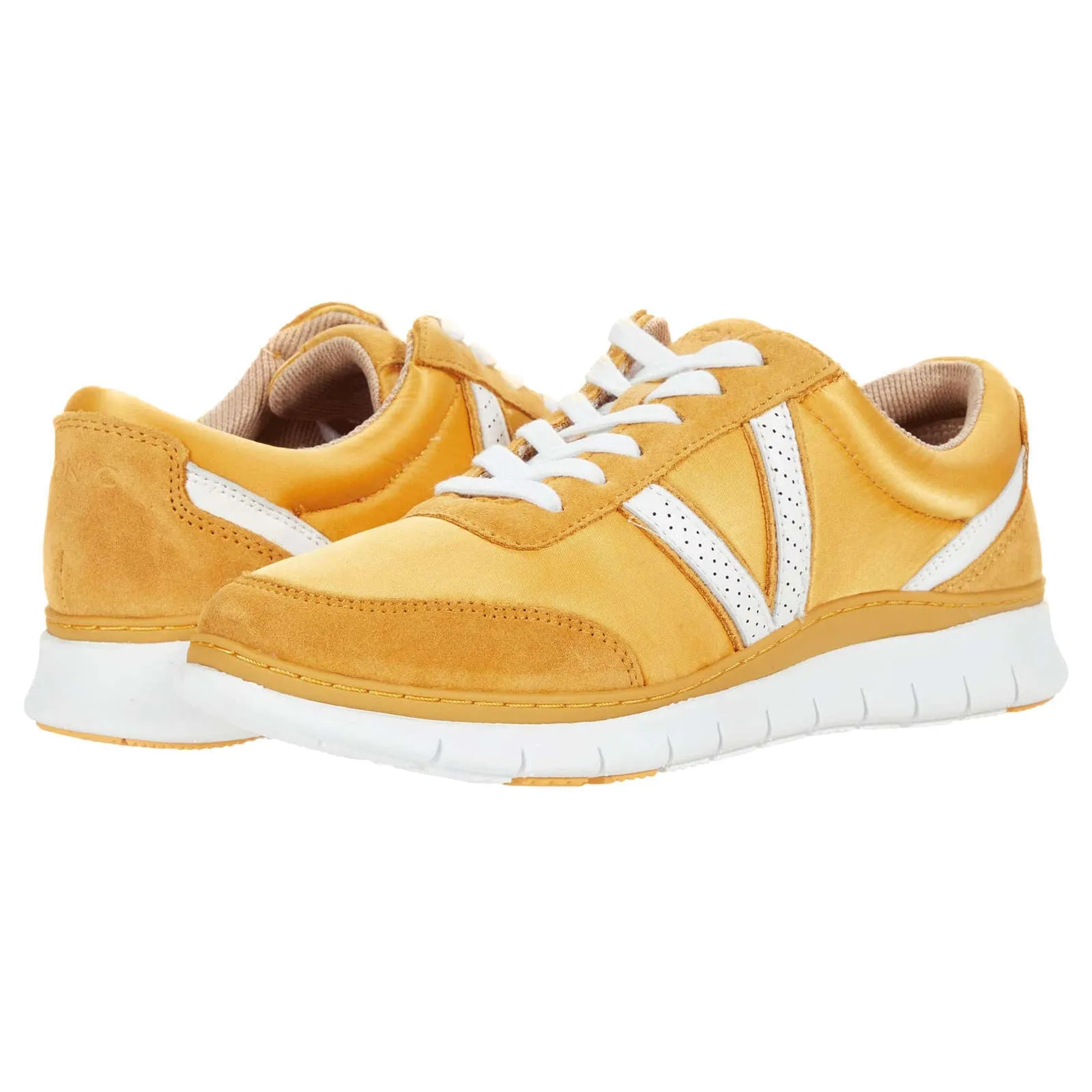 Fresh Nana Satin Leather Textile Women's Low Top Trainers