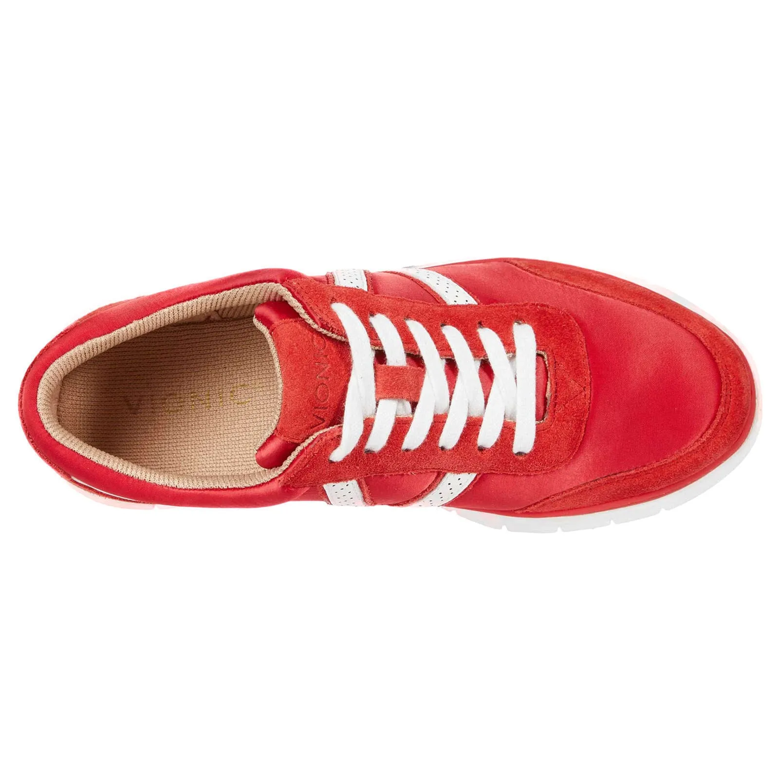 Fresh Nana Satin Leather Textile Women's Low Top Trainers