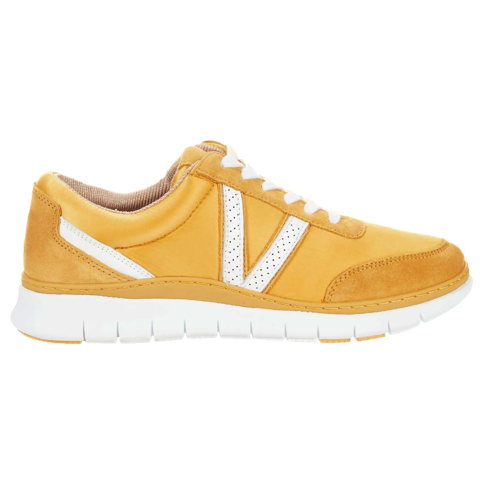 Fresh Nana Satin Leather Textile Women's Low Top Trainers