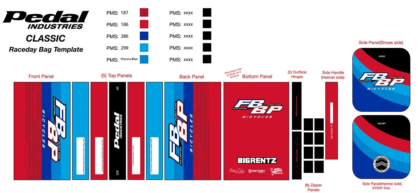 Fullerton Bikes 08-2019 RACEDAY BAG