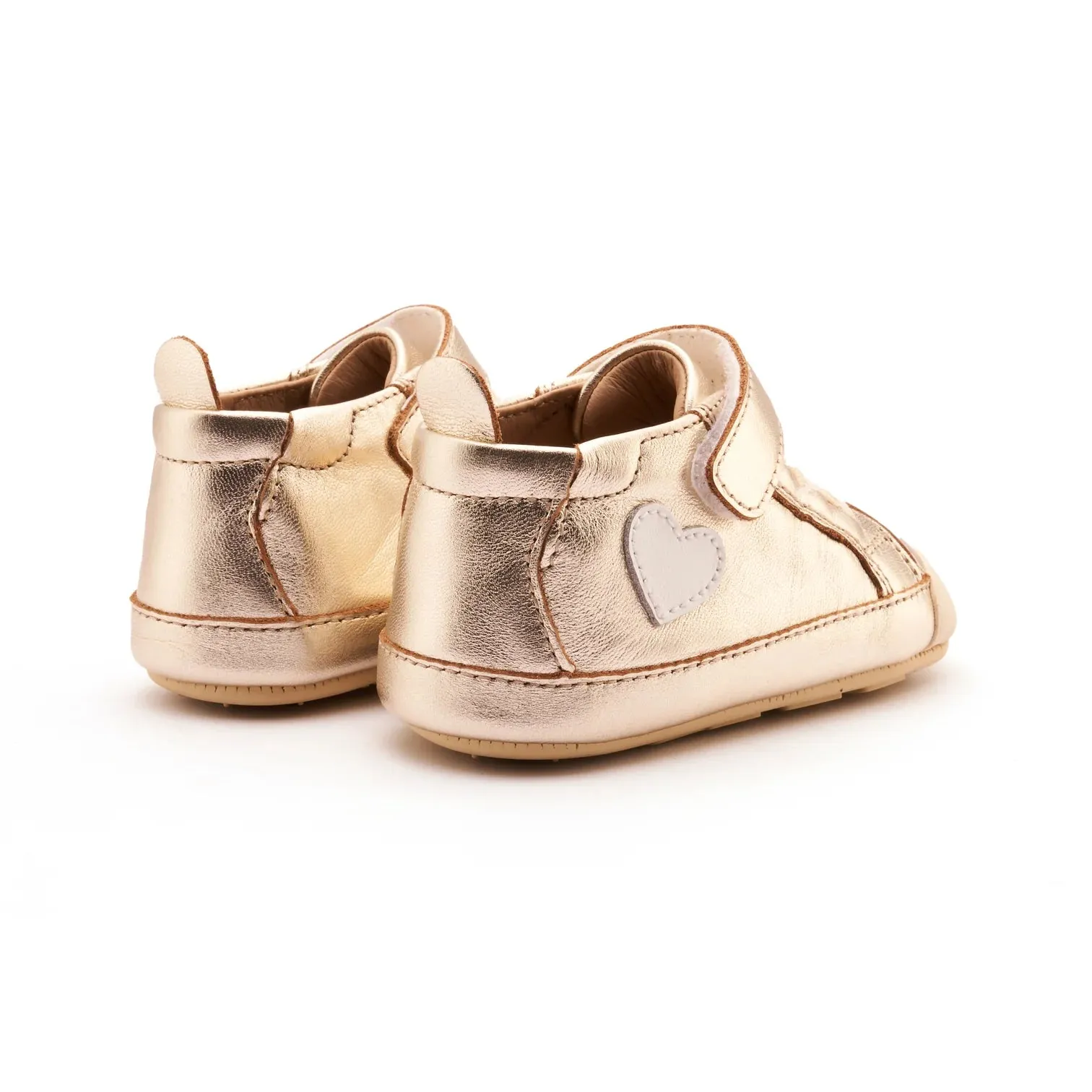 Heartie Gold Sneakers - Old Soles