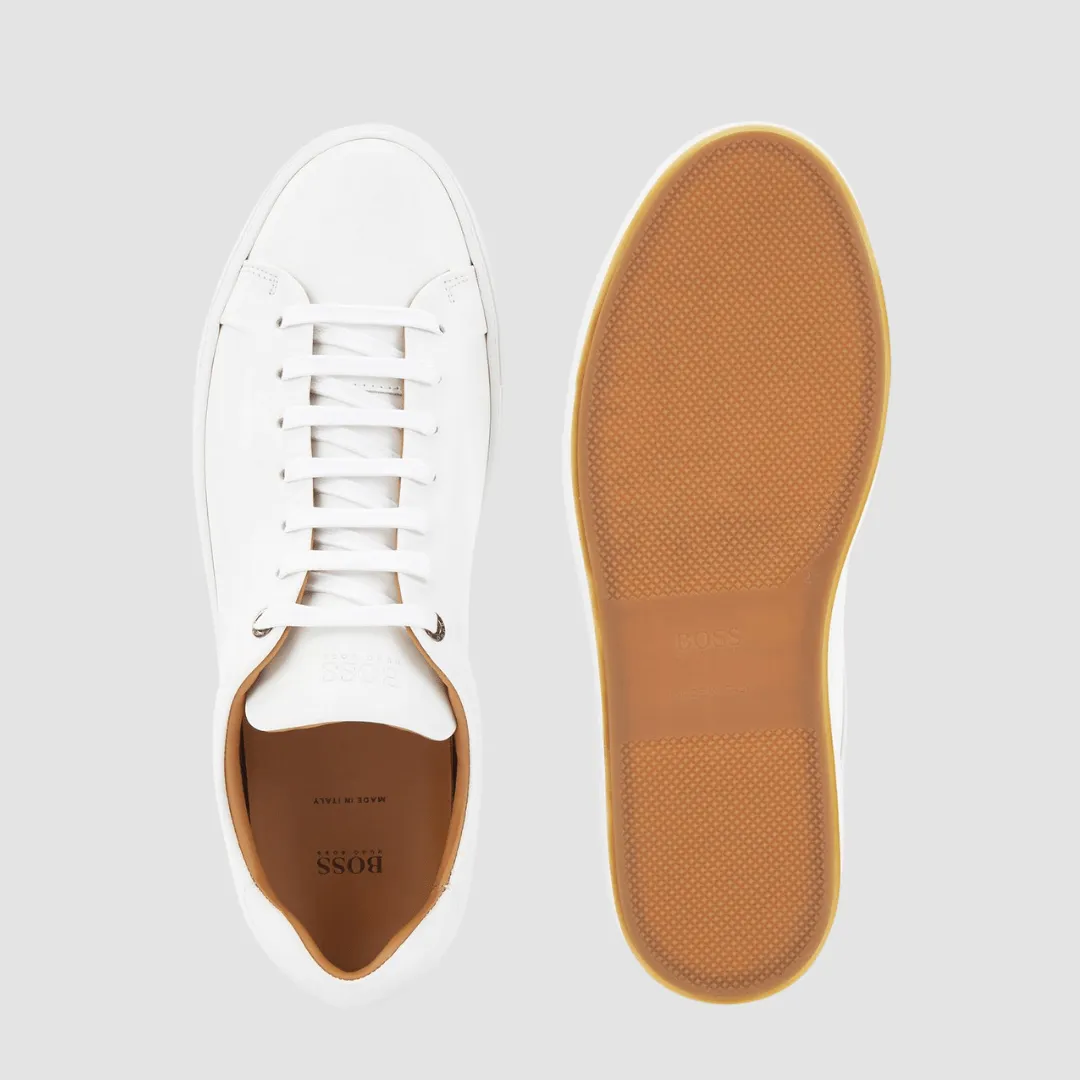 Hugo Boss Mirage Tenn Mens Trainers in White Leather
