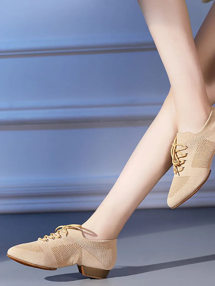 Jazz Dance Shoes Soft Sole Low Heel Breathable Training Shoes
