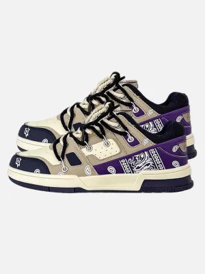 Kicksteria - Retro Cashew Flower Board Casual Shoes
