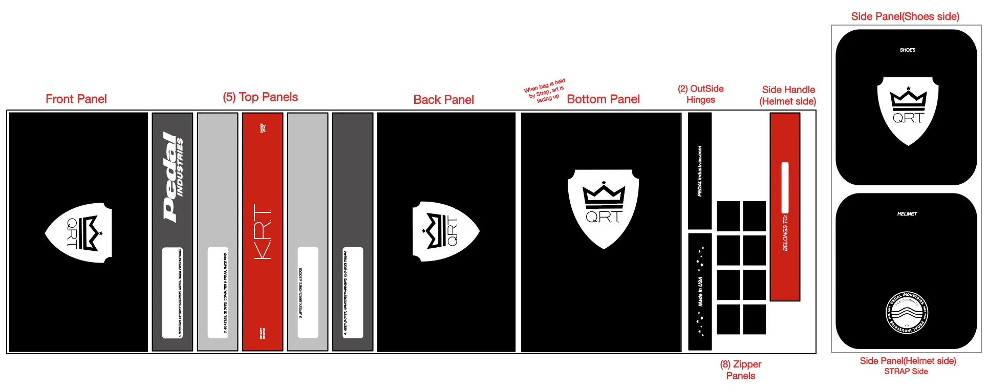 Kings Rule Together QRT BLACK RACEDAY BAG™