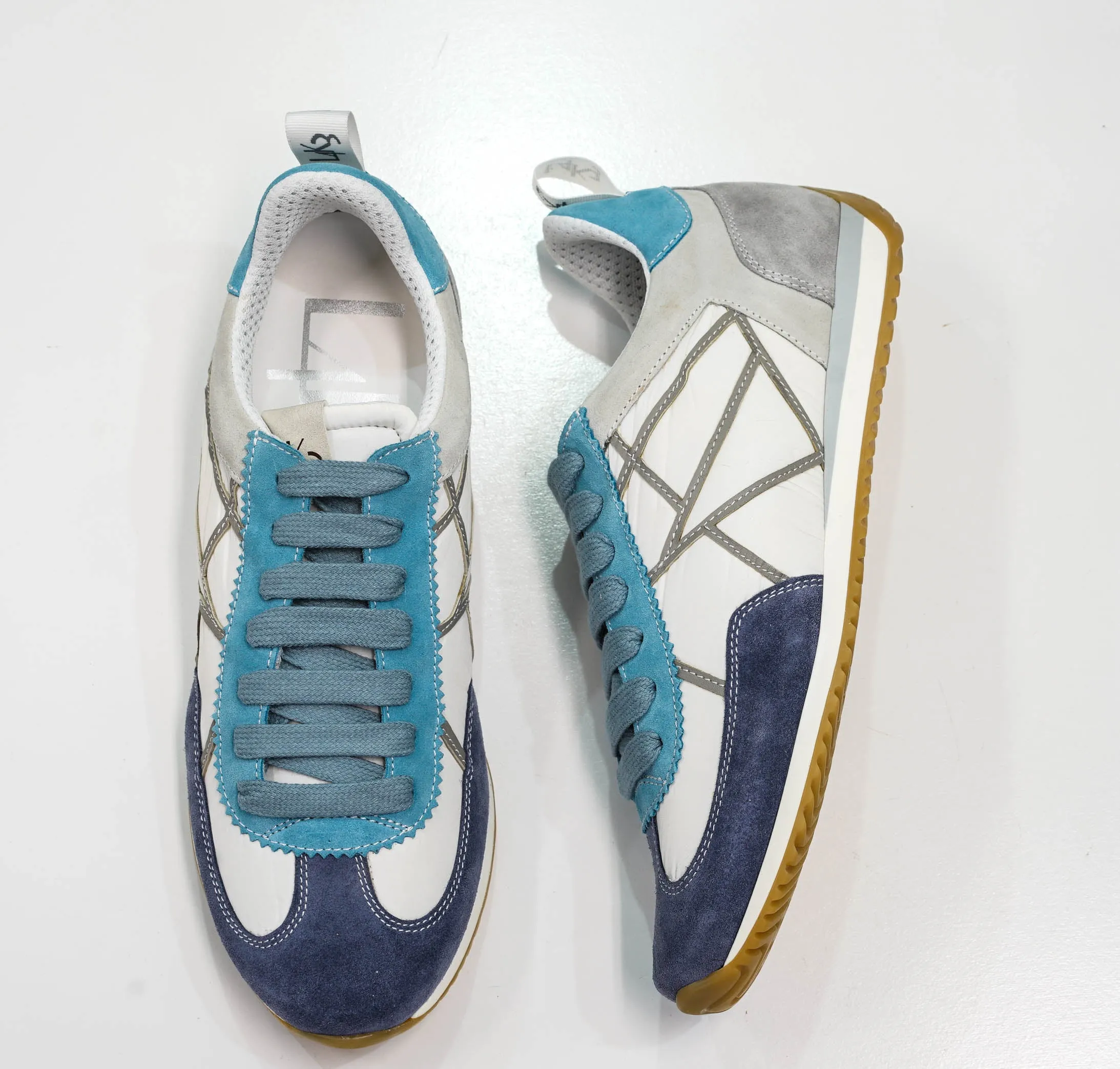L4K3 Men's Blue & Light Blue Sneakers B77