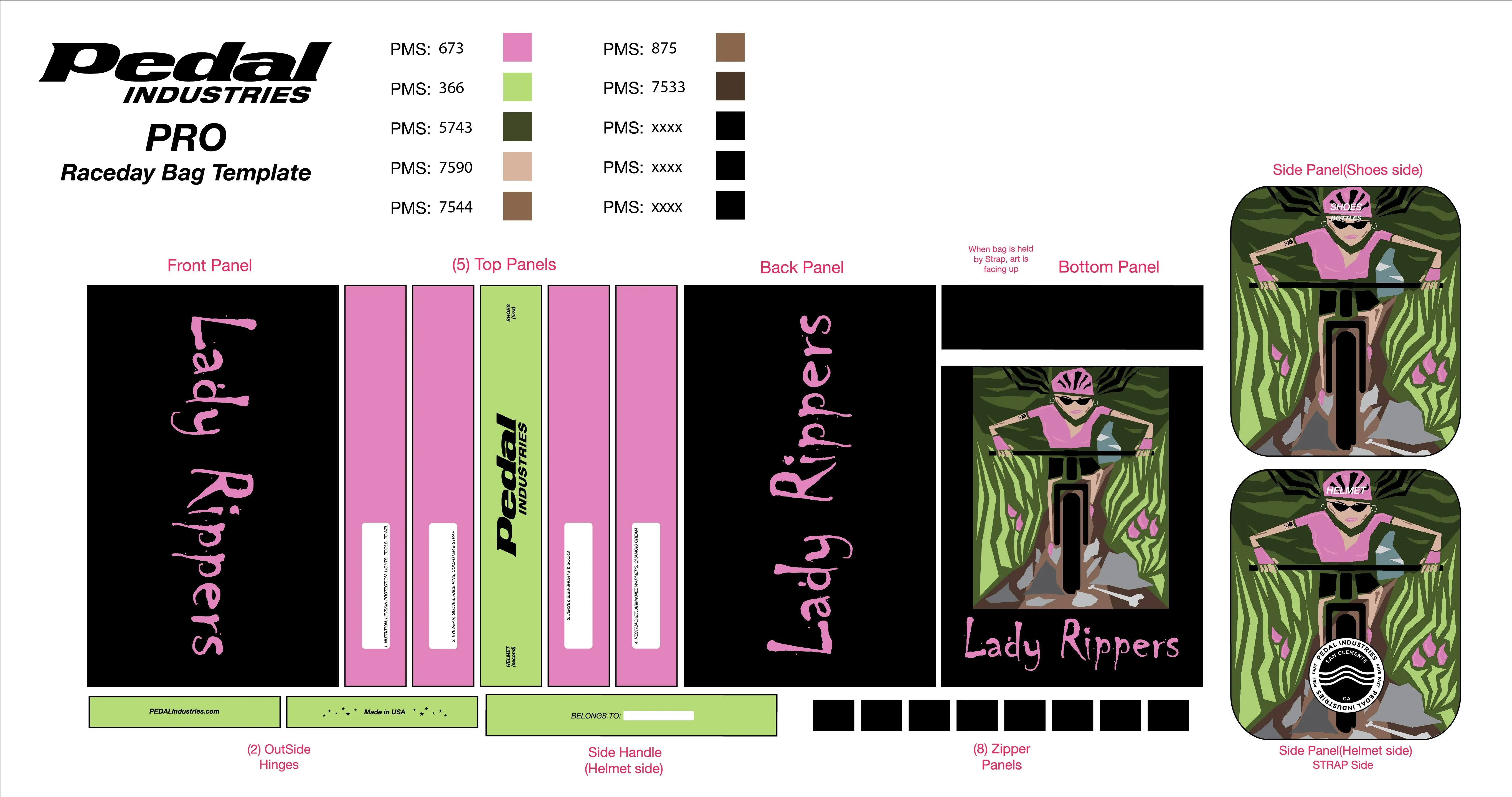 Lady Rippers 2019 RACEDAY BAG