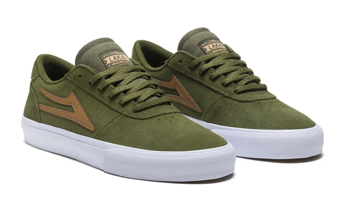 Lakai Manchester Skate Shoes - Olive/Cord