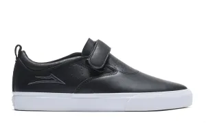 LAKAI Riley 2 Velcro Strap Shoes Black Leather