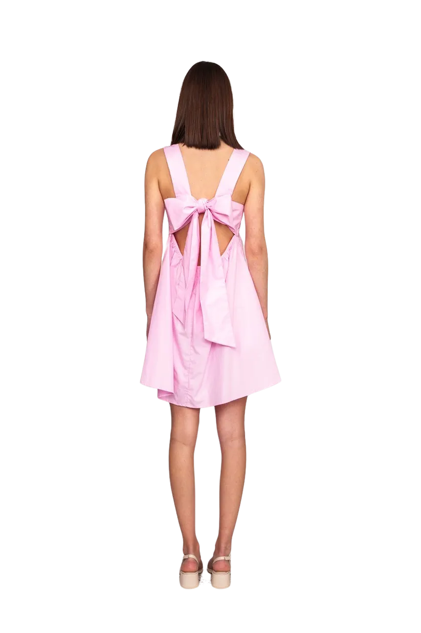 Margie Tie Mini Dress Pink