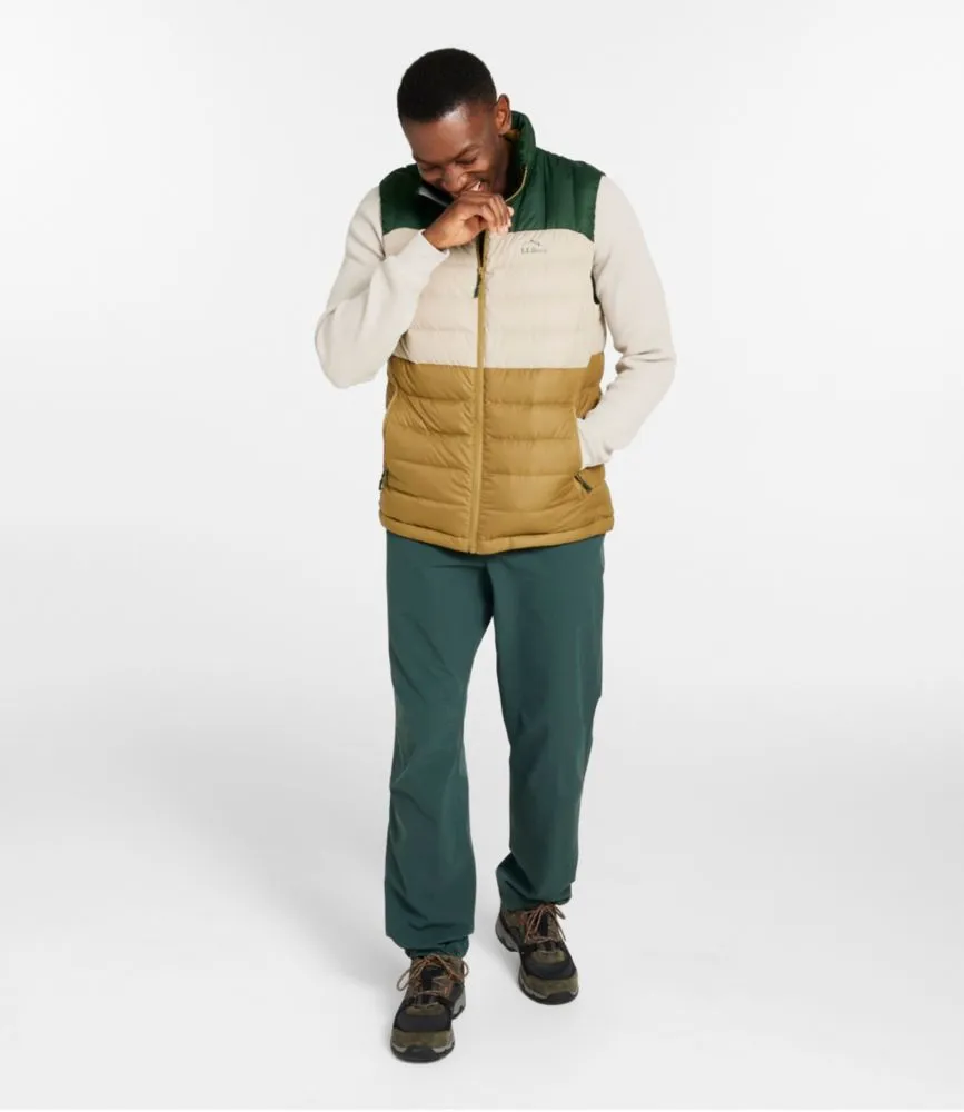 Men's Bean's Down Vest, Colorblock