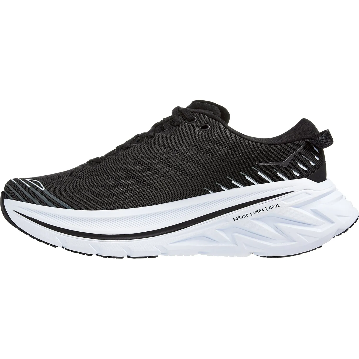 Men's Hoka Bondi X Black/White Mesh