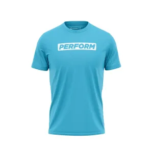 MEN'S PERFORM TEE - BLUE
