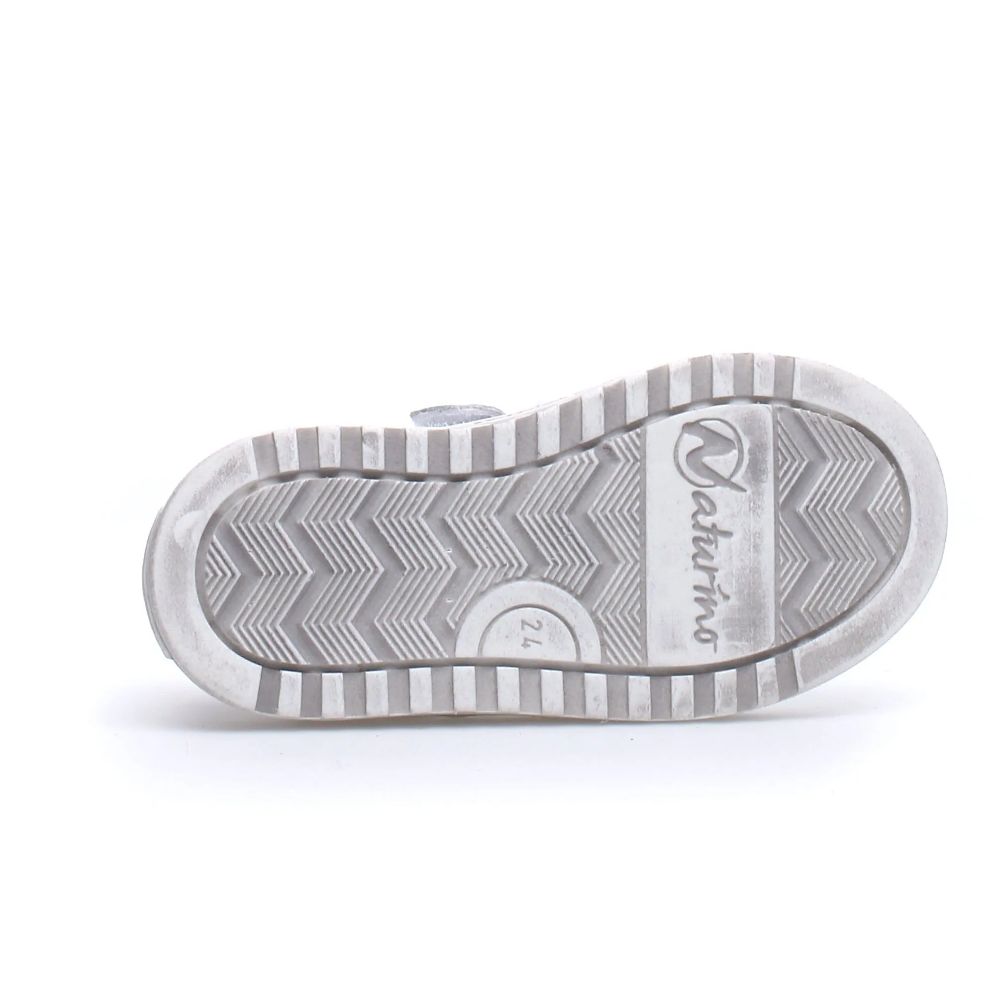 Naturino Boy's & Girl's Kokie Zip Vitello Sneaker Shoes - White/Platinum