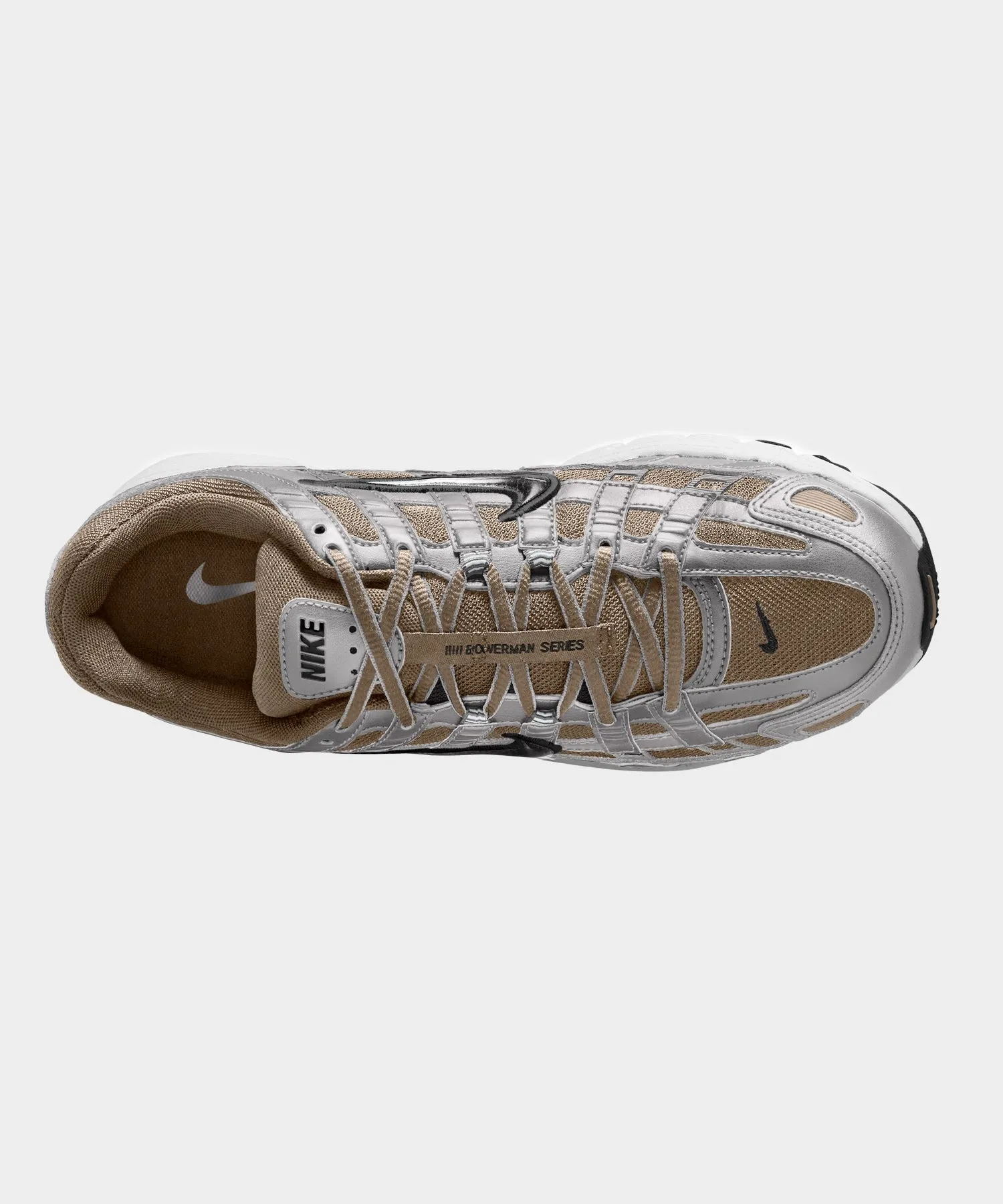Nike P-6000 in Khaki   Metallic Platinum