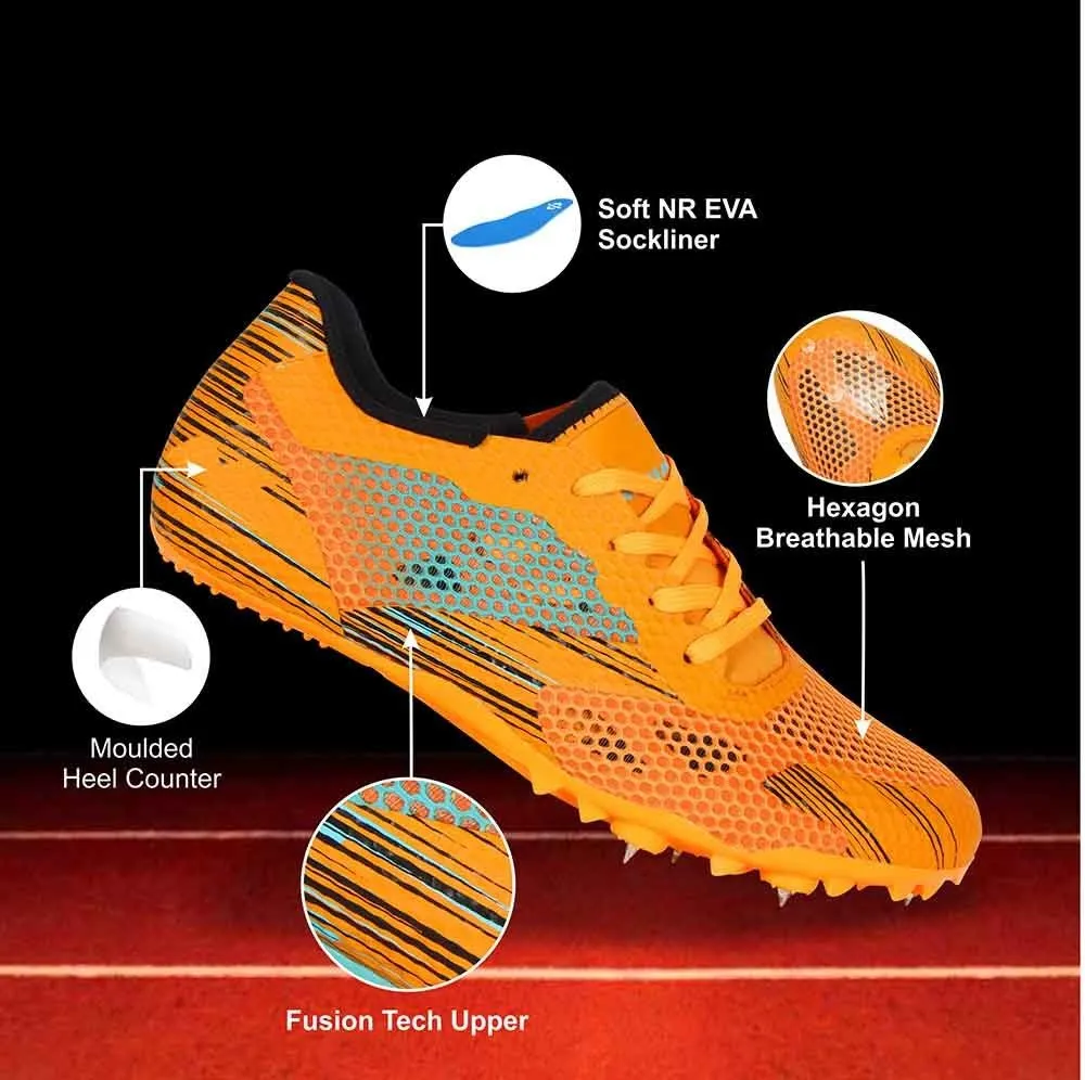 Nivia Track And Field-100 Shoe Orange