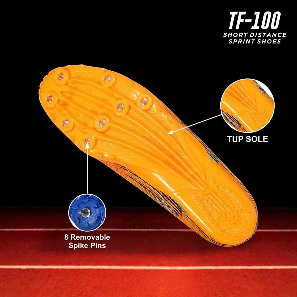 Nivia Track And Field-100 Shoe Orange