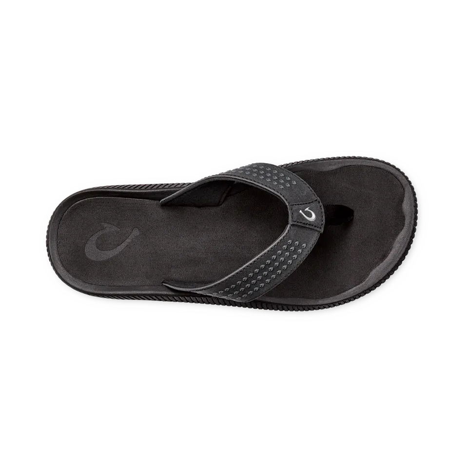 OluKai Men's Ulele Black/Black