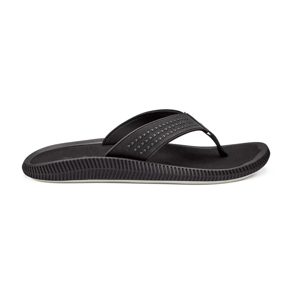 OluKai Men's Ulele Black/Black