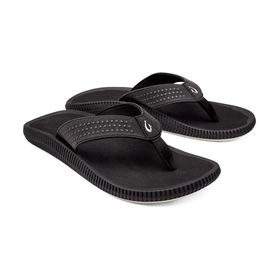 OluKai Men's Ulele Black/Black